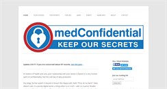 Desktop Screenshot of medconfidential.org