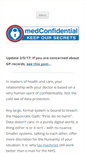 Mobile Screenshot of medconfidential.org